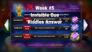 8 Ball Pool Week #5 Invisible Cue Riddles Answers screenshot 4