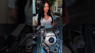 Starting Portal 2 with Bailey (real) #portal2 #coopgaming #gamergirl #lyndi