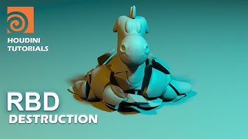 Houdini Tutorial | Houdini RBD destruction tutorial for beginners | Basic RBD sim #leelavfxschool