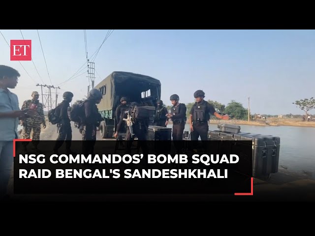 West Bengal: CBI calls NSG commandos to unearth 'huge cache of bombs and weapons' in Sandeshkhali class=