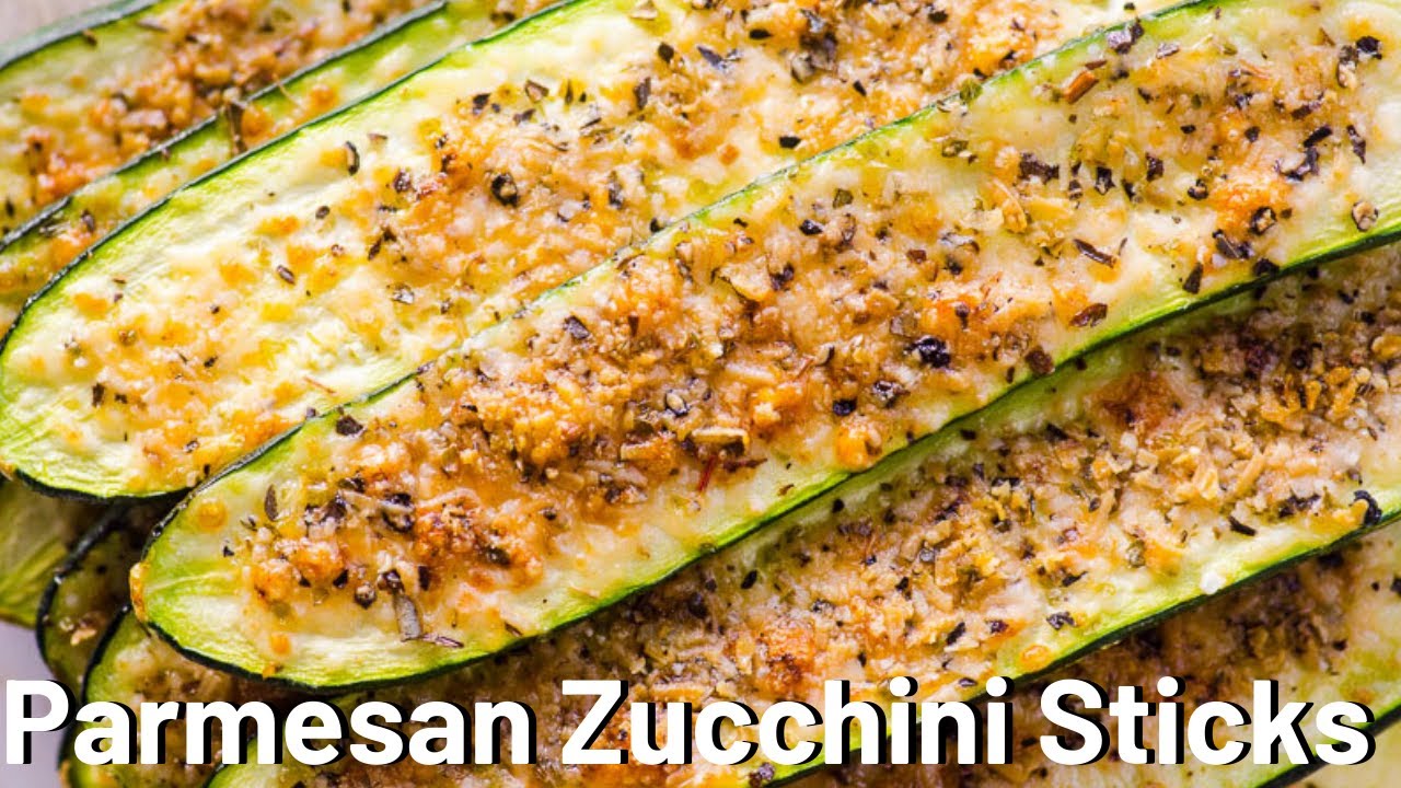 Parmesan Zucchini Sticks LOW CARB and KETO YouTube