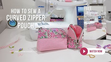 How to sew a curved zipper pouch