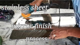 Stainless Sheet Maraming Gasgas Paano ko Pinakintab / stainless mirroring process