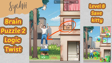 Brain puzzle 2: Logic twist: LEVEL 8: Save kitty how to solve #logictwist #brainpuzzle2