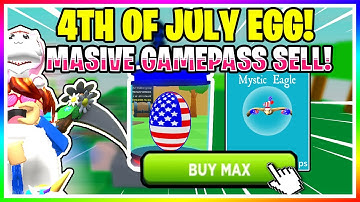 *NEW* 4TH OF JULY EGG IN TAPPING SIMULATOR! *MASSIVE GAMEPASS SALE!* *BUY MAX* OPTION! MORE - Roblox