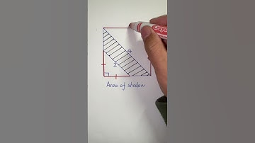 Geometry problem: How to solve area of shadow #geometry #shorts