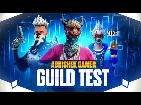 🔴FREE FIRE LIVE GUILD TEST CUSTOM ROOM 