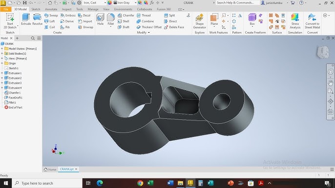 Machine Drawing Figure 3.37, 3D CAD Model Library