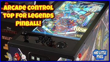 Add An Arcade Stick Control Panel To Your AtGames Legends Pinball! Includes A Trackball!
