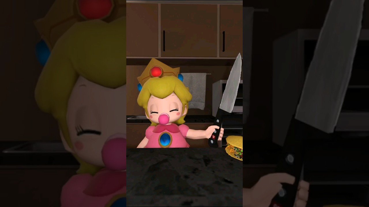 Baby Peach's first Taco