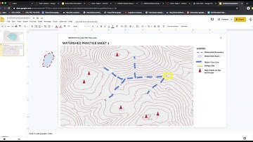 OSU PDC - Google Slides - Using the Polyline tool in Google Slides to mark out a watershed boundary