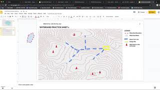 OSU PDC - Google Slides - Using the Polyline tool in Google Slides to mark out a watershed boundary