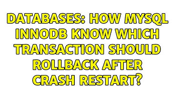 Databases: How mysql innodb know which transaction should rollback after crash restart?