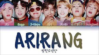 BTS (방탄소년단) - ARIRANG (아리랑) (Color Coded Lyrics Eng/Rom/Han/가사) BTS (방탄소년단) - ARIRANG (아리랑) (Color Coded Lyrics Eng/Rom/Han/가사)