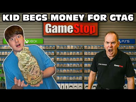 Kid Temper Tantrum Protest Outside GameStop Over GTA 6 Delay! [Original]
