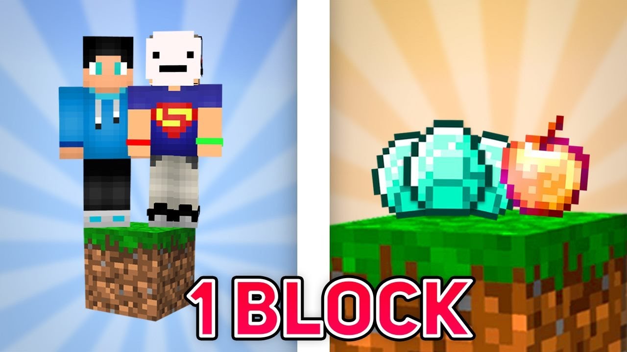 PŘEŽÍVÁNÍ V MINECRAFTU POUZE NA 1 BLOCKU, ale padají nám náhodné věci