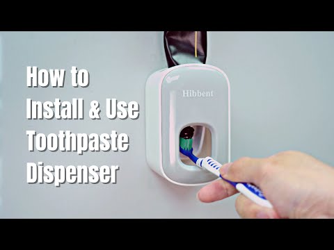 Bathroom Organization Hack- How to Use & Install Automatic Toothpaste Dispenser