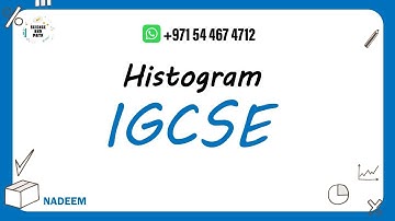 Histogram l IGCSE l Science And Math Papers