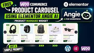 Free WooCommerce Product Carousel Using Elementor Angie AI | Product Marquee Widget