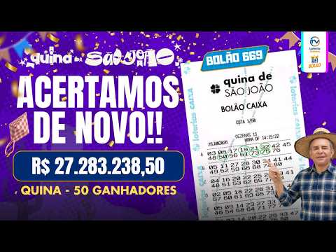 PAGAMOS O PRÊMIO PRINCIPAL DA QUINA DE SÃO JOÃO: VEJA COMO FOI O BOLÃO GANHADOR
