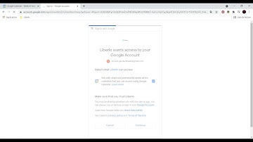 Liberlo - Google calendar API demo