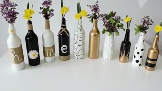 How to spray paint a wine bottle