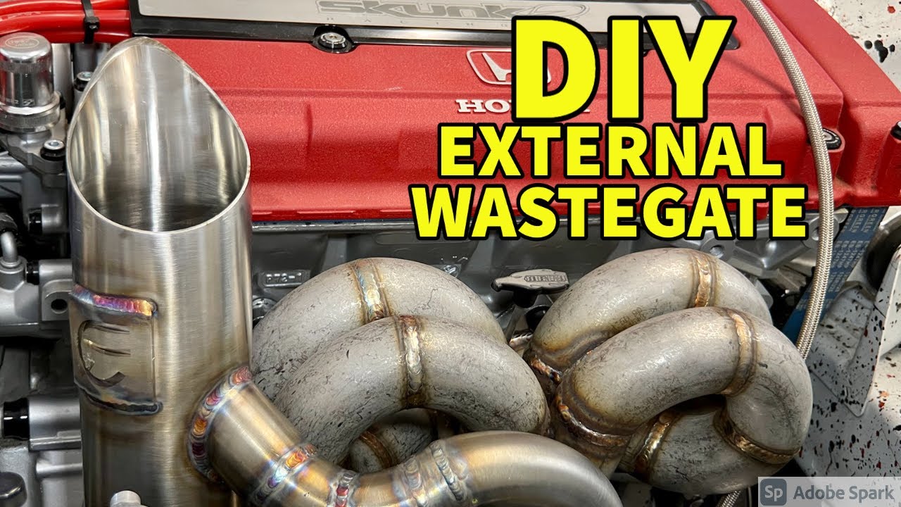 build your own external wastegate dump tube YouTube
