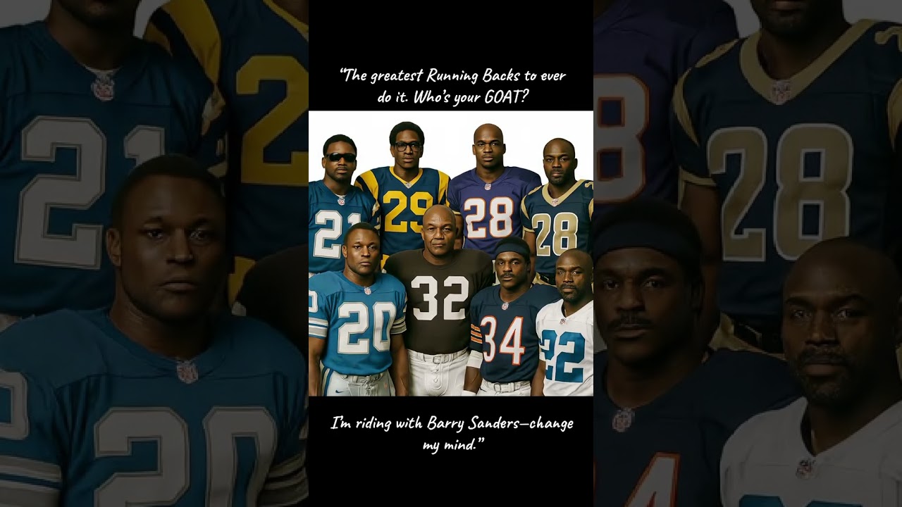 Who’s the GOAT NFL running back? Barry, Bo, AP, Emmitt, or someone else?