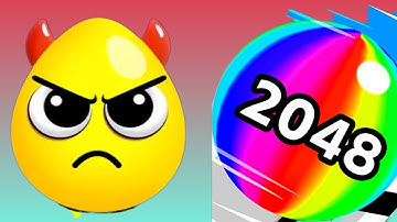 BALL RUN 2048:MERGE NUMBER VS DRAW TO SMASH : LOGIC PUZZLE- GAMEPLAY VIDEO 2024 - SATISFYING MOBILE