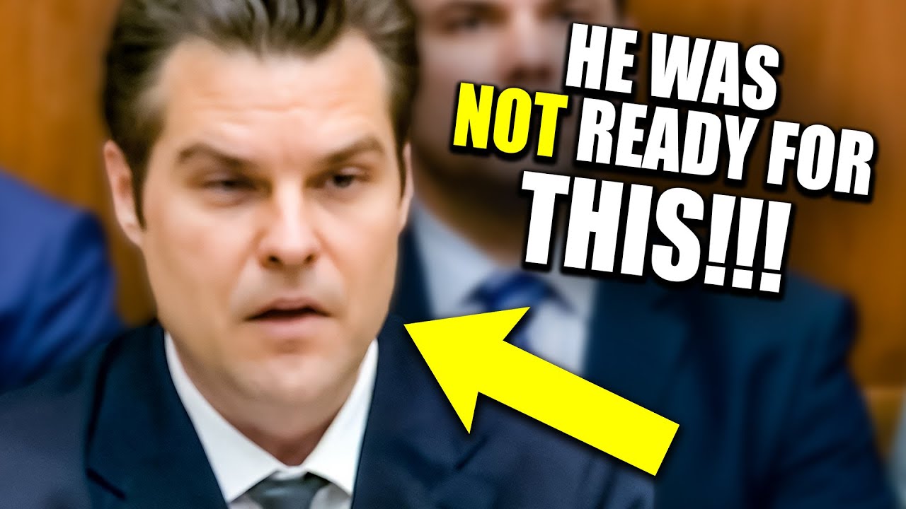 BOOM! Dem Reminds Matt Gaetz EXACTLY Why He Should Stop Talking - YouTube
