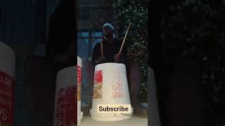 Cali the street drummer is going nick cannon crazy ,drum line vibes very cool rhythm 😎
