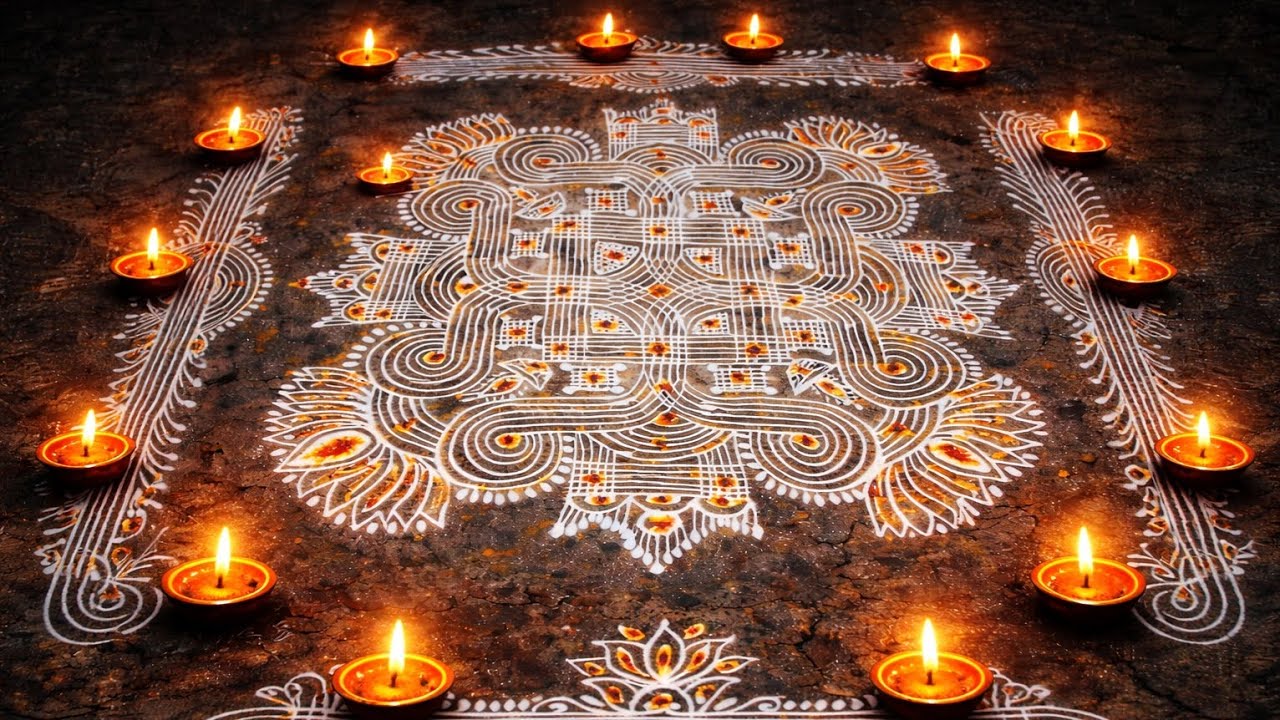 Dhanurmasam Geethalamuggu step by step tutorial | Simple dhanurmasam muggu | Beautiful padikolam