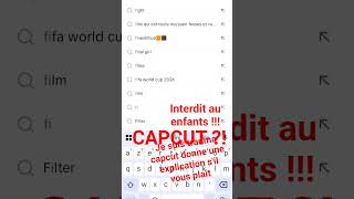 CAPCUT JE VEUX UNE EXPLICATION A CELA !