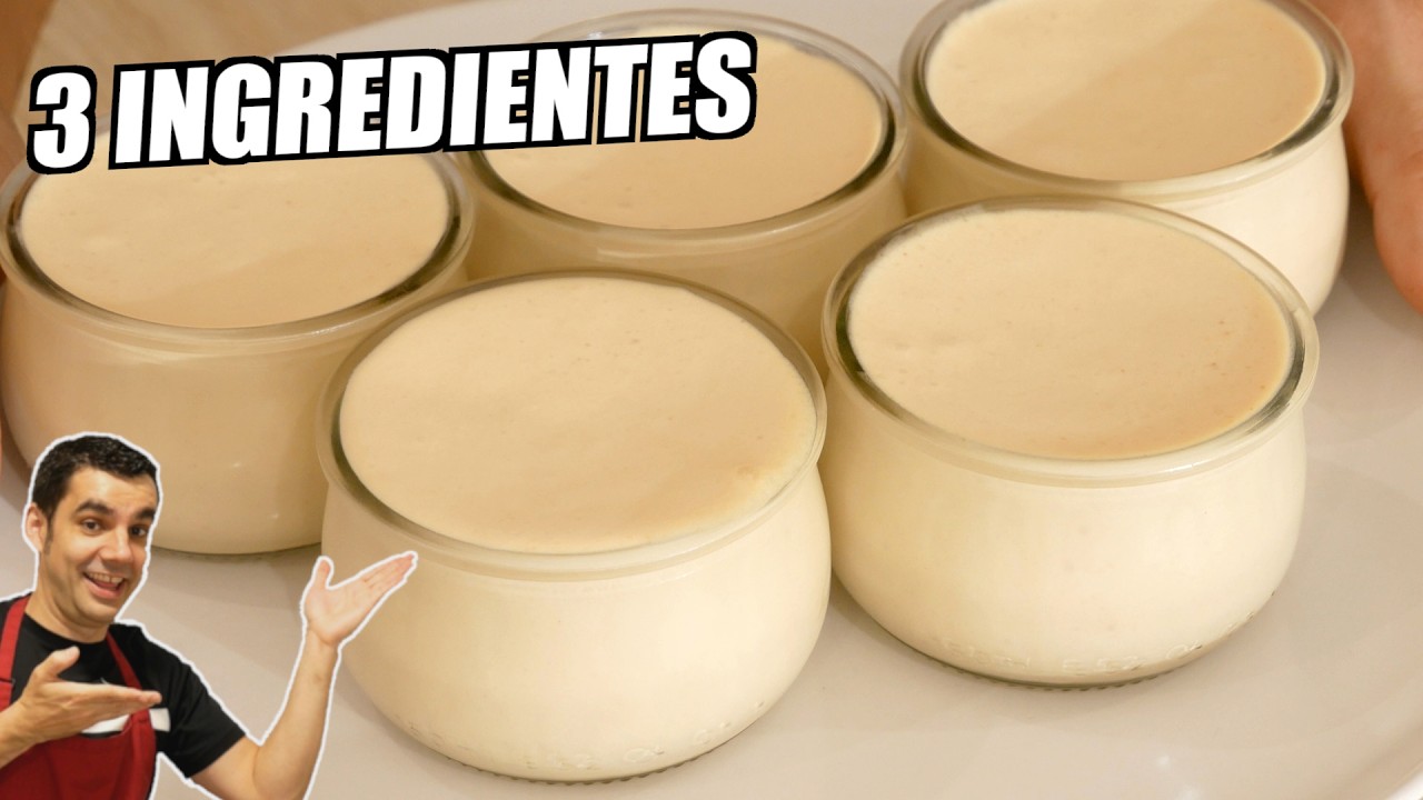 MOUSSE DE TURRÓN con 3 INGREDIENTES 😍 Fácil, rápida y SIN horno