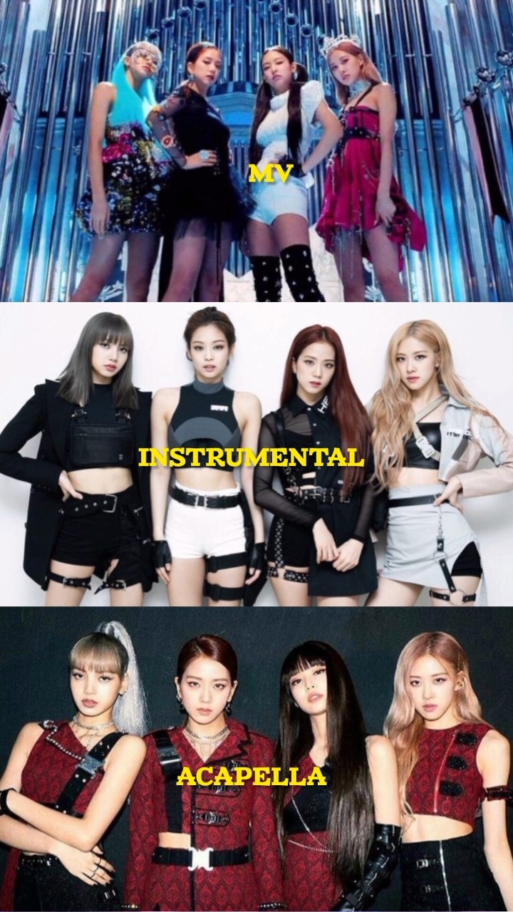 BLACKPINK - 'KILL THIS LOVE' || MV vs INSTRUMENTAL vs ACAPELLA || #jennie #jisoo #rosé #lisa #shorts