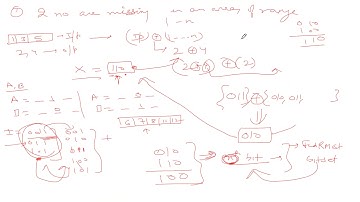SearchingQuestions 3Find 2 missing number using XOR and other questions