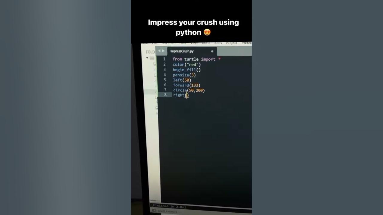 impress your crush using python 🧑‍💻🧑‍💻 || python developer 🤣😝 ||#shorts ...