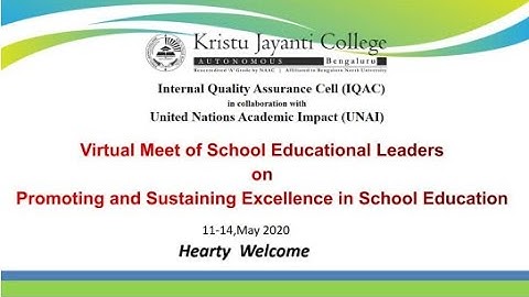 Inaugural Address and Introduction of Participants - Session I