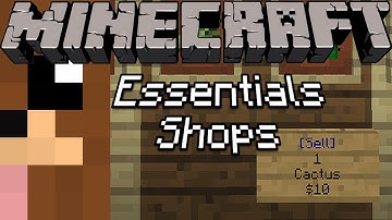 How to Create Shops on your MineCraft Server [Player] [Bukkit] [Essentials]