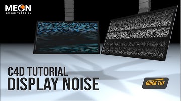 Cinema 4D Tutorial Display Noise Modeling