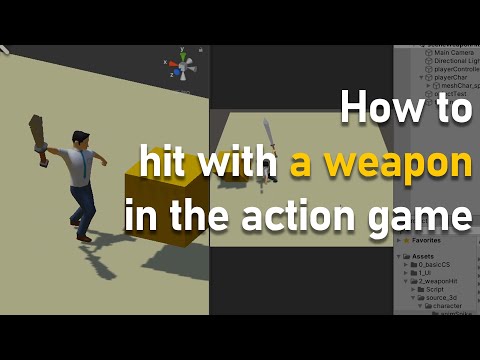 Unity C# : How to hit with a weapon in the action game