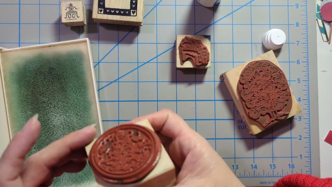 CLEAN: Remove old ink stains from vintage rubber stamps 🧼