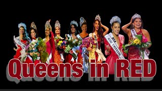 Miss Universe Winners in Red