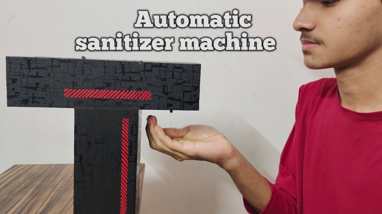 How to make automatic sanitizer machine | Automatic sanitizer machine | In Malayalam | tech4 make