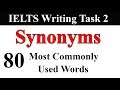 IELTS Vocabulary | Synonyms of 80 Most Commonly Used Words in Ielts Writing| Writing vocabulary