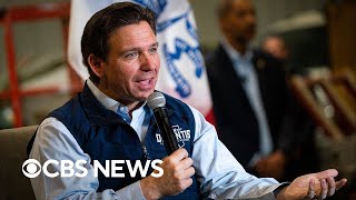 DeSantis takes aim at Trump during Iowa campaign event