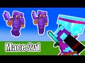 Winning A Mace 2v1 (In Bedrock)