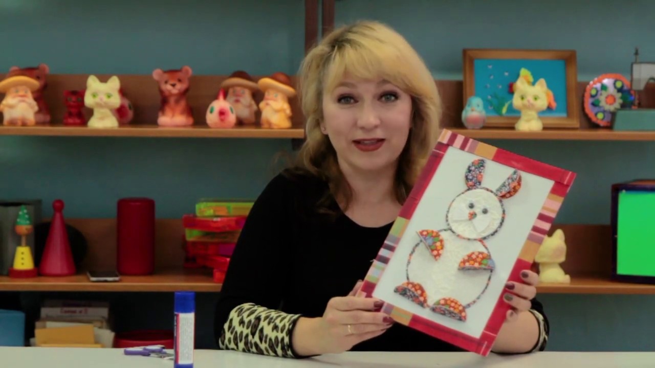 Объемная аппликация из ткани