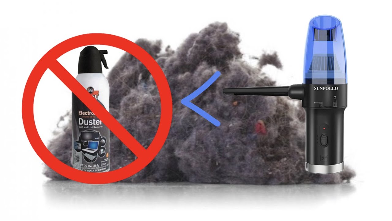 Say GOODBYE to canned air! : SUNPOLLO Air Duster & Vacuum 2-in-1 - YouTube