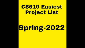 CS619 Final Year Project Selection Sping 2022 | VU Easy CS619 Final Project List 2022 | New VU LMS